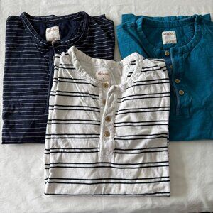 Set of THREE (3) Merona Henleys